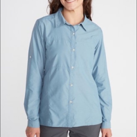 ExOfficio Long Sleeve Lightscape Black Button Up Shirt, size xs, 4-6 - Picture 2 of 10